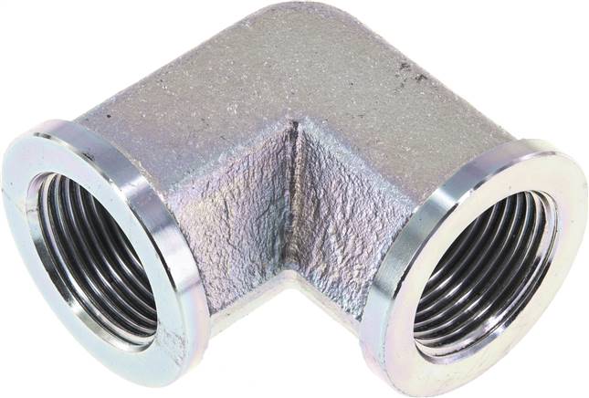 Partbase W 10 HD Hochdruck-90°-Winkel G 1" (IG), Stahl verzinkt