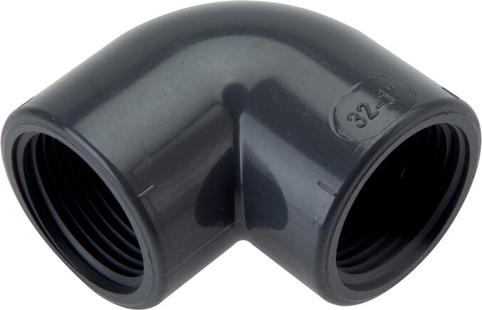 Partbase W 40 PVC 90°-Winkel Rp 4" (IG), PVC-U