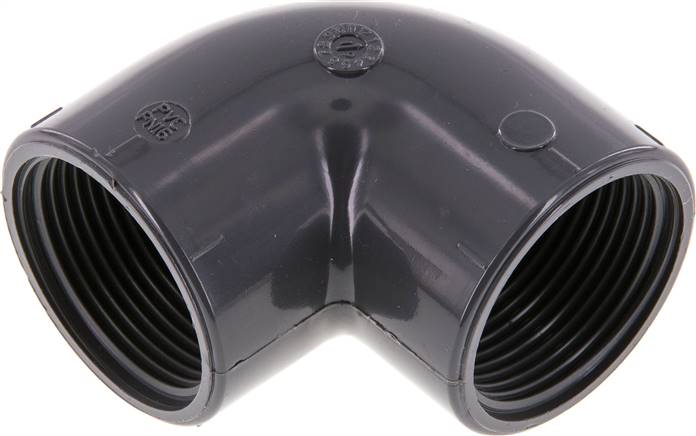 Partbase W 114 PVC 90°-Winkel Rp 1-1/4" (IG), PVC-U