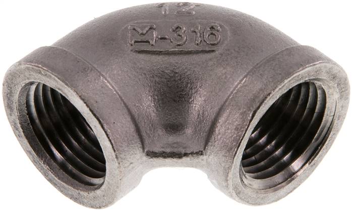 Partbase W 12 ES NPT 90°-Winkel NPT 1/2"-NPT 1/2", 1.4408