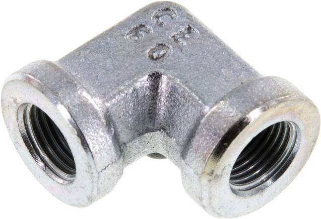 Partbase W 18 HD Hochdruck-90°-Winkel G 1/8" (IG), Stahl verzinkt