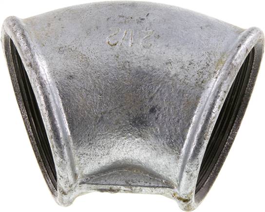 Partbase W 21245 ST 45°-Winkel Rp 2-1/2" (IG), Temperguss verzinkt