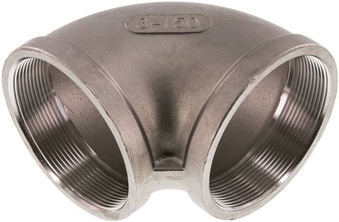 Partbase W 30 ES 90°-Winkel Rp 3"-Rp 3", 1.4408