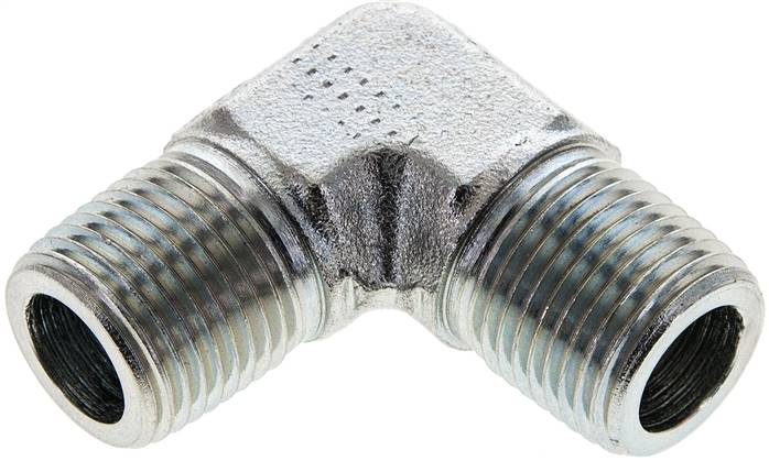 Partbase WA 12 NPT Hochdruck-90°-Winkel NPT 1/2" (AG), Stahl verzinkt