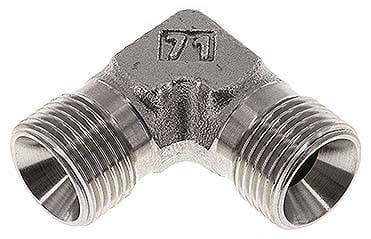Partbase WA 38 HD ES 90°-Winkel, 60°Konus G 3/8"-G 3/8" (AG), V4A