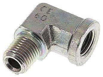 Partbase WE 14 NPT 90°-Einschraubwinkel NPT 1/4", Stahl verzinkt