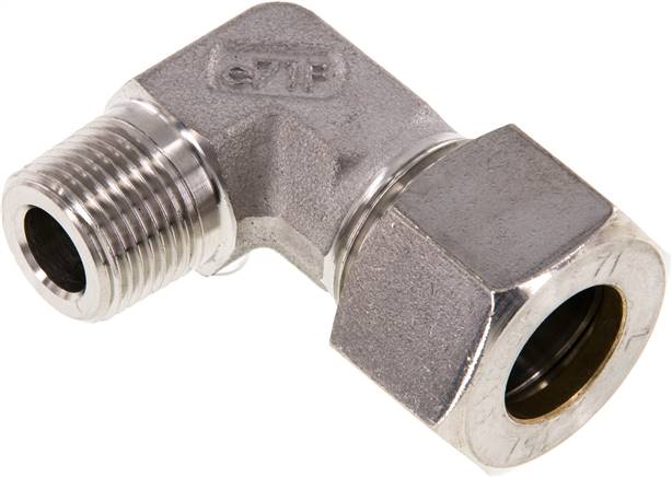 Partbase WE 15 LR 3/8 NC Winkel-Schneidringverschraub. R 3/8"-15 L (M22x1,5), Klemmring 1.4571 (NC)