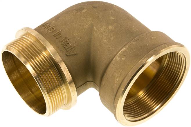 Partbase WE 212 MS 90°-Einschraubwinkel G 2-1/2"(IG)-G 2-1/2"(AG), Messing