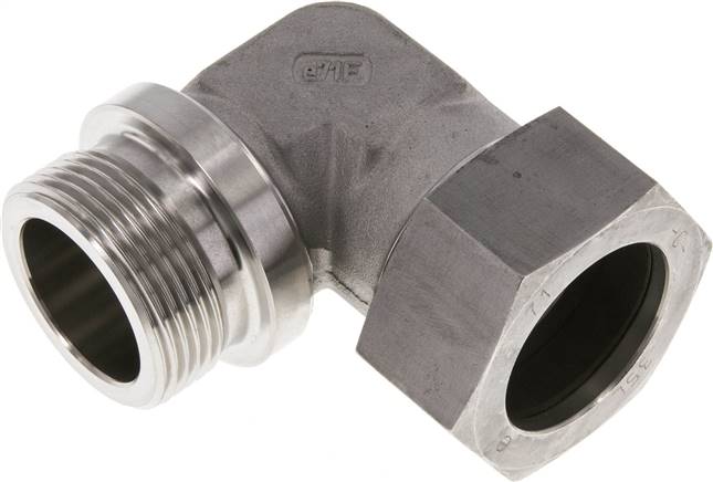 Partbase WE 35 LR ES Winkel-Schneidringverschraub. G 1-1/4"-35 L (M45x2), 1.4571