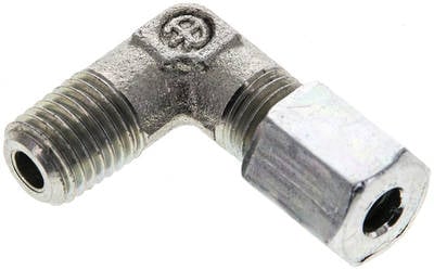 Partbase WE 4 LLM Winkel-Schneidringverschraub. M 8x1 (konisch)-4 LL (M8x1), Stahl verzinkt