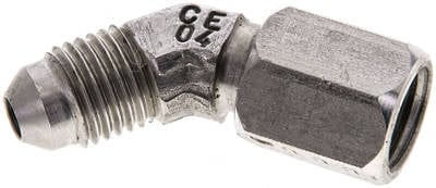 Partbase WE 7/1645 JIC ES 45°-Einschraubwinkel, UNF 7/16"-20 (JIC), V4A