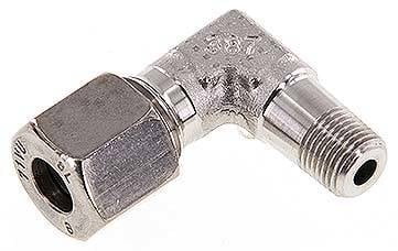 Partbase WE 8 LR 1/8 ES Winkel-Schneidringverschraub. R 1/8"-8 L (M14x1,5), 1.4571