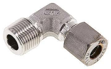 Partbase WE 8 LR 3/8 NC Winkel-Schneidringverschraub. R 3/8"-8 L (M14x1,5), Klemmring 1.4571 (NC)