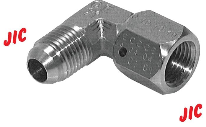 Partbase WE 15/8 JIC ES 90°-Einschraubwinkel, UN 1-5/8"-12 (JIC), V4A