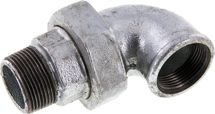 Partbase WET 114 ST Winkel-Verschraubung konisch dichtend Rp/R 1-1/4"(IG/AG)