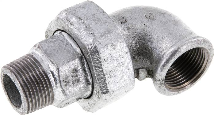 Partbase WET 34 F ST Winkel-Verschraubung flach dichtend Rp/R 3/4"(IG/AG)