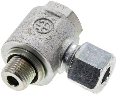 Partbase WHO 10 SM Winkel-Schwenkverschraubung M 16x1,5-10 S (M18x1,5), Stahl verzinkt
