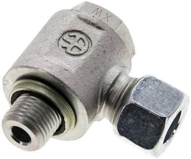 Partbase WHO 12 LM Winkel-Schwenkverschraubung M 16x1,5-12 L (M18x1,5), Stahl verzinkt