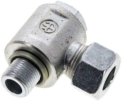 Partbase WHO 15 LM Winkel-Schwenkverschraubung M 18x1,5-15 L (M22x1,5), Stahl verzinkt