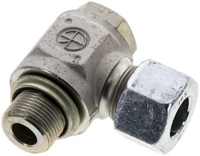 Partbase WHO 16 SM Winkel-Schwenkverschraubung M 22x1,5-16 S (M24x1,5), Stahl verzinkt
