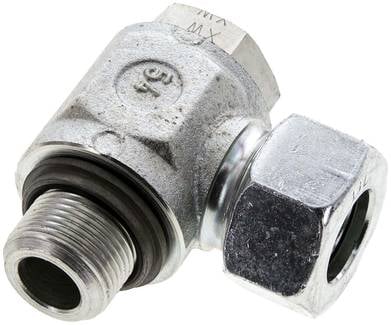 Partbase WHO 18 LM Winkel-Schwenkverschraubung M 22x1,5-18 L (M26x1,5), Stahl verzinkt