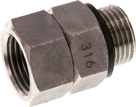 Partbase WS DREH 12 ES Heißwasser-Drehgelenk, G 1/2"-G 1/2", Edelstahl