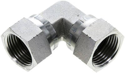 Partbase WV 11/16 JIC 90°-Winkelverschraubung,UN 1-1/16"-12 (JIC),Stahl verzinkt