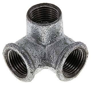 Partbase WV 12 ST Winkelverteiler 3x Rp 1/2" (IG), Temperguss verzinkt