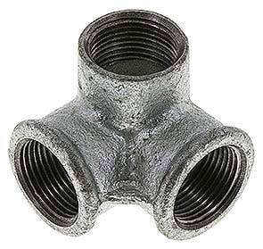 Partbase WV 34 ST Winkelverteiler 3x Rp 3/4" (IG), Temperguss verzinkt