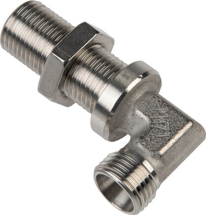 Partbase XWSV 8 S ES Winkel-Schott-Schneidringverschr. 8 S (M16x1,5), ohne Mutter & Schneidring, 1.4571