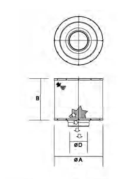 Donaldson B160265 B160265 Luftfilter (DuraLite ECB) - Bild 1