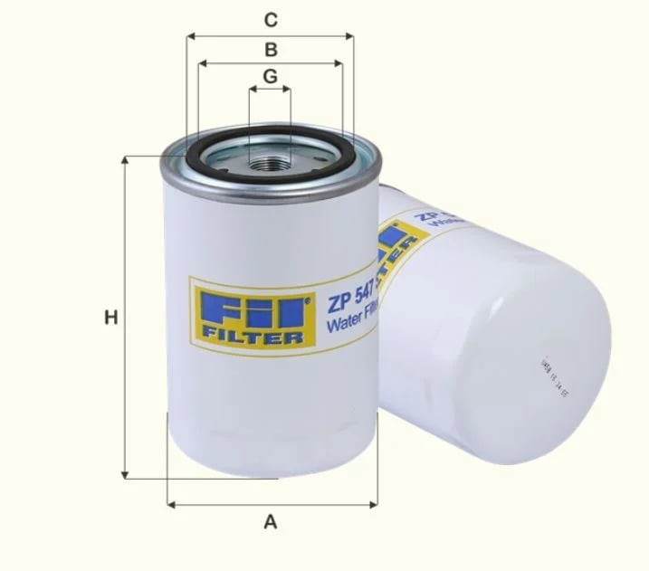 FIL Filter ZP547S ZP547S Kühlflüssigkeitsfilter SpinOn