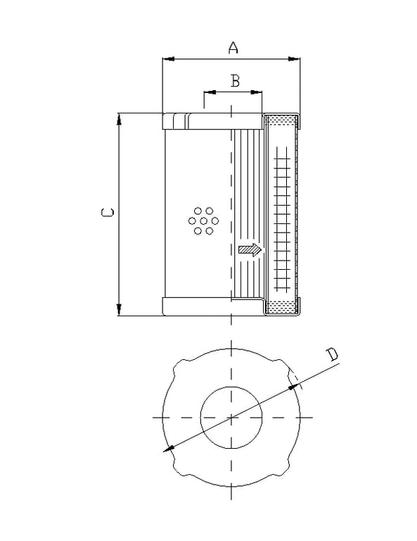 Filtrec D410G10 D410G10 Hydraulikfilterelement (Druckfilter) - Bild 2