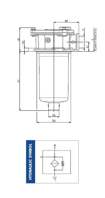 Filtrec FRTR130C25BBB30C000S0 FRTR130C25BBB30C000S0 Leitungsfilter (Rücklauffilter) - Bild 2