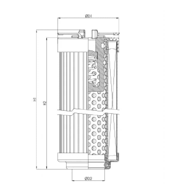 Filtrec R102C25B R102C25B Hydraulikfilterelement (Rücklauffilter) - Bild 3