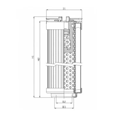Filtrec R104G06B/1 R104G06B/1 Hydraulikfilterelement (Rücklauffilter) - Bild 3