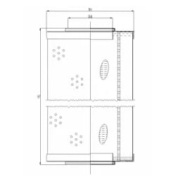 Filtrec R670G15 R670G15 Hydraulikfilterelement (Rücklauffilter) - Bild 2