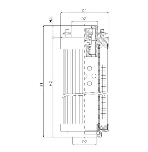Filtrec RHR1300B200B RHR1300B200B Hydraulikfilterelement (Rücklauffilter) - Bild 2