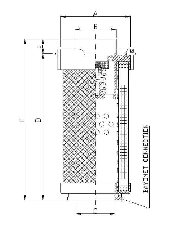 Filtrec RHR165N10B3/AB1 RHR165N10B3/AB1 Hydraulikfilterelement (Rücklauffilter) - Bild 2
