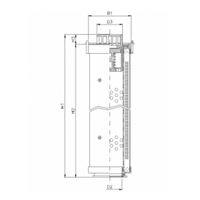 Filtrec RHR240G20B3/AB1 RHR240G20B3/AB1 Hydraulikfilterelement (Rücklauffilter) - Bild 4