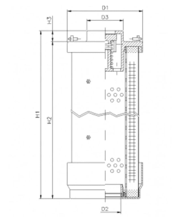 Filtrec RHR270G20B3/AB1 RHR270G20B3/AB1 Hydraulikfilterelement (Rücklauffilter) - Bild 2
