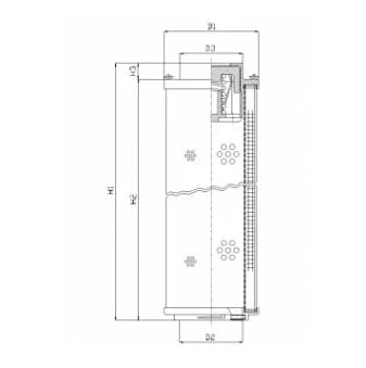Filtrec RHR280G03B6/AB1 RHR280G03B6/AB1 Hydraulikfilterelement (Rücklauffilter) - Bild 3
