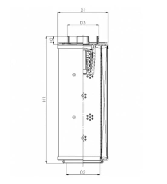 Filtrec RHR330N10B3/AB1 RHR330N10B3/AB1 Hydraulikfilterelement (Rücklauffilter) - Bild 2
