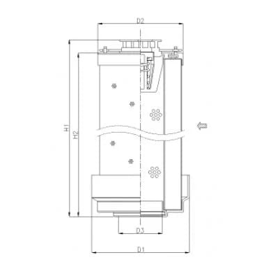 Filtrec WG1014 WG1014 Hydraulikfilterelement (Rücklauffilter) - Bild 2