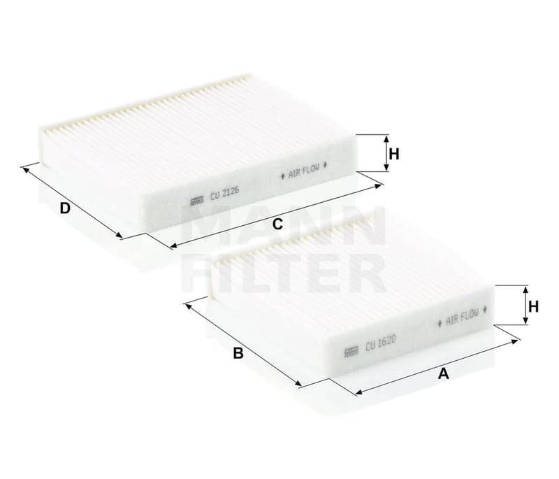 MANN-FILTER CU 21 000-2 CU 21 000-2 Innenraumfilterelement - Bild 2