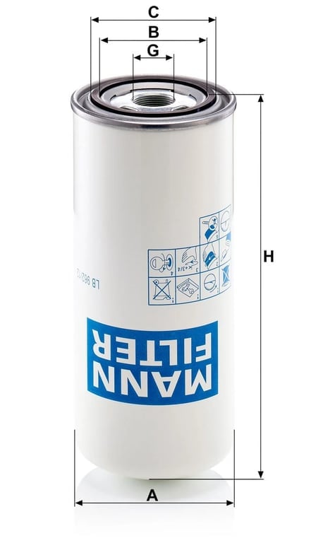 MANN-FILTER LB 962/12 LB 962/12 Luftentölbox - Bild 2