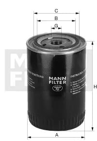 MANN-FILTER WA 940/9 WA 940/9 Kühlflüssigkeitsfilter SpinOn - Bild 1