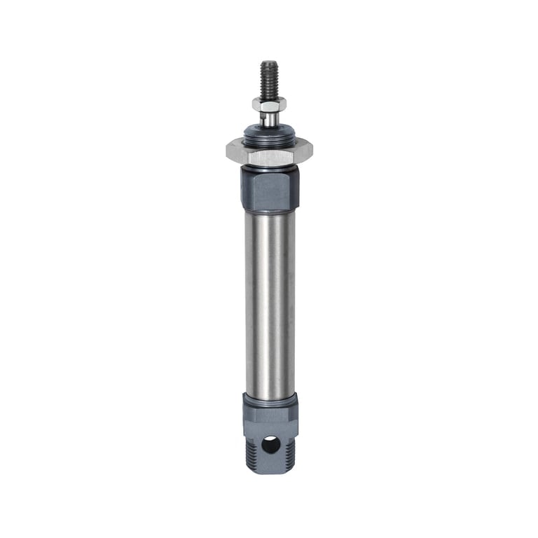 Riegler 105829 Rundzylinder, einfachwirkend, Magnet, Kolben-Ø 12, Hub 25, M5 - Bild 1