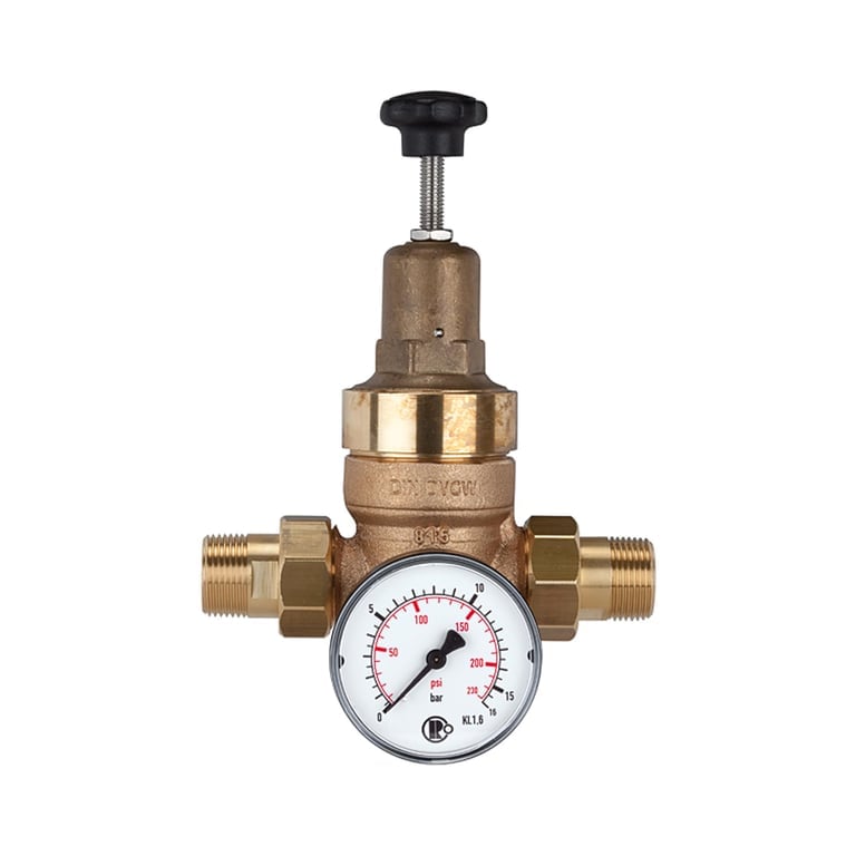 Riegler 101327 Druckregler für Trinkwasser, ohne DVGW, R 1/2, 1,5 - 12 bar - Bild 1