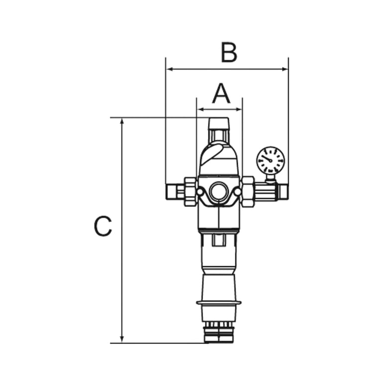 Riegler 101424 Rückspülfilter mit Druckregler, DVGW-geprüft, R 1 - Bild 2